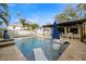 Inviting pool area with patio and pergola at 431 Rafael Ne Blvd, St Petersburg, FL 33704