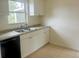 White kitchen cabinets, granite countertops, and black appliances at 4562 3Rd S Ave, St Petersburg, FL 33711