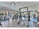 Well-equipped gym featuring weight machines, free weights, mirrored walls, and ample workout space at 5000 Culbreath Key Way # 2-202, Tampa, FL 33611