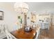 Bright dining room with lake view and chandelier at 5149 Jennings Trl, Brooksville, FL 34601