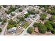 Aerial view showing home's location in a residential neighborhood at 7304 Gates Cir, Spring Hill, FL 34606