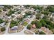 Aerial view showing home's location in a residential neighborhood at 7304 Gates Cir, Spring Hill, FL 34606