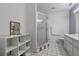 Bathroom with shower, toilet and vanity at 7304 Gates Cir, Spring Hill, FL 34606