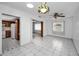 Bright dining area with tile floors and ceiling fan at 8001 70Th N St, Pinellas Park, FL 33781