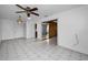 View of dining area, kitchen access, and tile floors at 8001 70Th N St, Pinellas Park, FL 33781