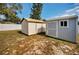 Backyard storage shed offering additional storage space at 8001 70Th N St, Pinellas Park, FL 33781