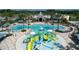 Resort-style pool with water features and a clubhouse at 9354 Runaway Breeze Dr, Land O Lakes, FL 34637