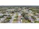 Aerial view of neighborhood and homes at 9850 55Th N Way, Pinellas Park, FL 33782