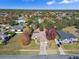 Aerial view showing a house's location in a residential neighborhood at 12031 Sapphire Dr, Spring Hill, FL 34609