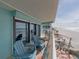 Spacious balcony offering panoramic ocean views at 19440 Gulf Blvd # 301, Indian Rocks Beach, FL 33785