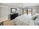 Bright bedroom with a comfortable bed and ocean views at 19440 Gulf Blvd # 301, Indian Rocks Beach, FL 33785