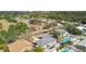 Aerial view of the house, highlighting its backyard pool and location at 2124 16Th Sw Ave, Largo, FL 33770