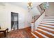 Elegant entryway with hardwood floors and a view of the kitchen at 308 Druid W Rd, Clearwater, FL 33756