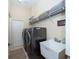 Laundry room with washer, dryer, and utility sink at 34303 Sahalee Loop, Dade City, FL 33525