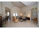 Spacious living room with comfortable seating and tile floors at 34303 Sahalee Loop, Dade City, FL 33525