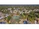 Aerial view of a neighborhood featuring tennis courts at 377 Jenico Ct, Spring Hill, FL 34609