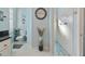 Spa-like bathroom with a toilet, walk-in shower, and modern vanity at 377 Jenico Ct, Spring Hill, FL 34609