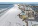 Aerial view showing the building's location near the beach at 3820 Gulf Blvd # 203, St Pete Beach, FL 33706