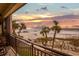 Spectacular sunset view over the beach at 3820 Gulf Blvd # 203, St Pete Beach, FL 33706