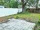 Spacious backyard with patio and mature trees at 3843 19Th N Ave, St Petersburg, FL 33713