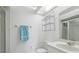 Simple bathroom with toilet, sink, and shower at 5328 Ridgewell Ct, Tampa, FL 33624