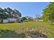 Large backyard with shed and ample space for outdoor activities at 723 Ornelda Sw St, Ruskin, FL 33570