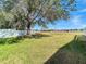 Spacious backyard with a large tree and lake view at 11616 Crest Creek Dr, Riverview, FL 33569