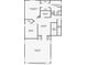 Two-story home floor plan, 2 bedrooms, 2.5 bathrooms, media room at 11616 Crest Creek Dr, Riverview, FL 33569