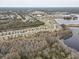 Aerial view of a house in a quiet residential neighborhood at 13456 Marble Sands Ct, Hudson, FL 34669