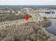 Aerial view showing home's location in a residential area at 13456 Marble Sands Ct, Hudson, FL 34669