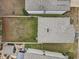 Overhead view of house and backyard, showing its size and landscaping at 13456 Marble Sands Ct, Hudson, FL 34669