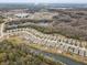 Aerial view of a house in a quiet residential neighborhood at 13456 Marble Sands Ct, Hudson, FL 34669