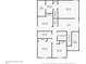 Floor plan of a house's upper level, showing bedrooms, bathrooms, and a loft at 13456 Marble Sands Ct, Hudson, FL 34669