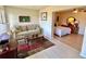 Open living area with access to bedroom and sitting area at 2042 Australia W Way # 78, Clearwater, FL 33763