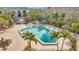 Relaxing pool with surrounding patio at 400 Island Way # 903, Clearwater Beach, FL 33767