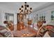 Formal dining room with wood table and chandelier at 4307 W Kensington Ave, Tampa, FL 33629