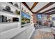 Built-in entertainment center with shelving and large TV at 4307 W Kensington Ave, Tampa, FL 33629