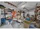 Spacious garage with storage and seating area at 4307 W Kensington Ave, Tampa, FL 33629