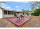 Relaxing deck with seating area, perfect for outdoor dining at 4606 Ridgecliff Dr, Brandon, FL 33511
