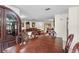 Dining room with a large table, chairs, and a wooden hutch at 4606 Ridgecliff Dr, Brandon, FL 33511