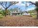 Back exterior view of a ranch style house with large backyard at 4606 Ridgecliff Dr, Brandon, FL 33511