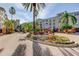 Community courtyard with central fountain and landscaping at 501 Knights Run Ave # 1213, Tampa, FL 33602