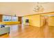 Spacious living room with hardwood floors and water views at 700 Island Way # 504, Clearwater, FL 33767