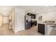 Modern kitchen featuring stainless steel appliances and granite countertops at 7812 Wheat Stone Dr, Zephyrhills, FL 33540