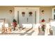 Elegant front door entrance with festive holiday decor at 7312 7Th Nw Ave, Bradenton, FL 34209