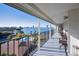 Spacious balcony boasting stunning water and city views at 100 Oakmont Ln # 602, Belleair, FL 33756