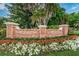 Brick entrance sign for Belleair Country Club and Inn at 100 Oakmont Ln # 602, Belleair, FL 33756