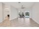 Bright dining room with sliding doors leading to the pool area at 10553 Bermuda Isle Dr, Tampa, FL 33647