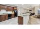 Modern kitchen with granite countertops and stainless steel appliances at 10553 Bermuda Isle Dr, Tampa, FL 33647