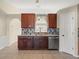 Kitchen with granite countertops and tile backsplash at 11013 Cranston St, Spring Hill, FL 34608